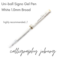 Uni-ball Signo White Broad Gel Pens