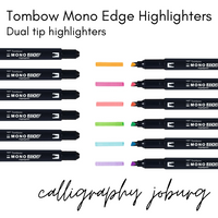 Tombow MONO Edge Highlighters - set of 6