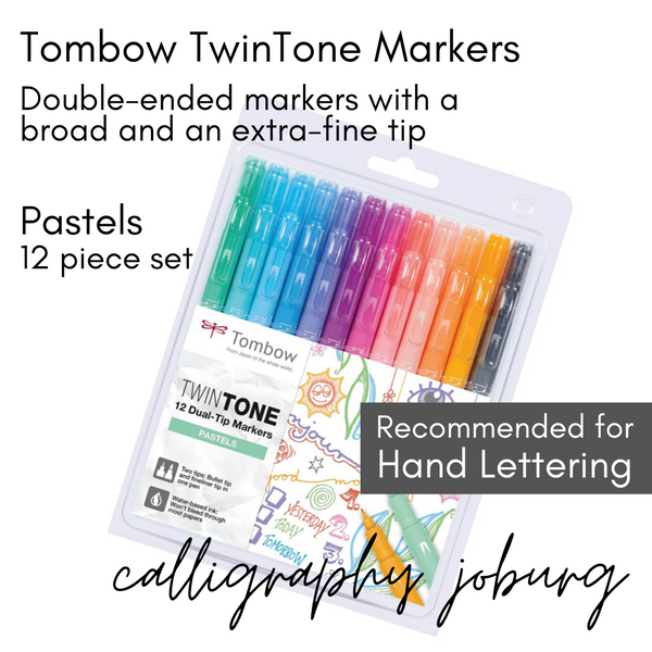 Tombow MONO Twin Tone Markers - Pastel set of 12