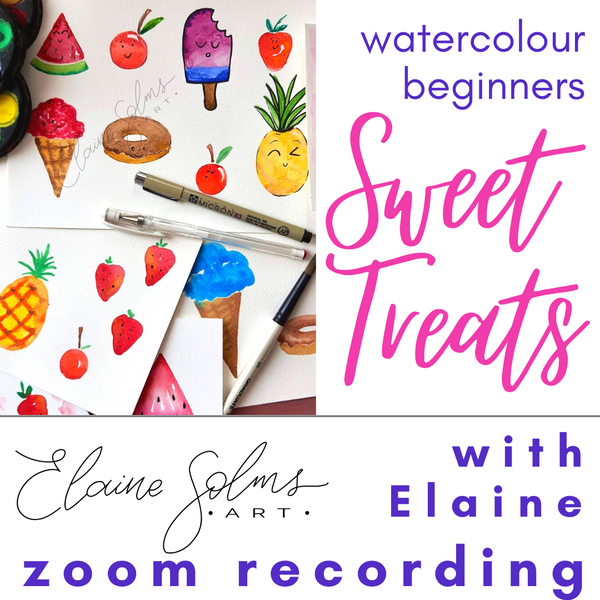 Sweet Treats - Beginners Watercolour Recording