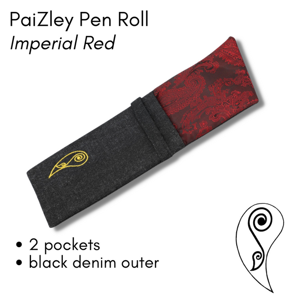 PaiZley 2 Pocket Penroll - Imperial Red