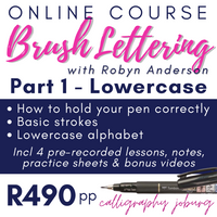 Online Course - Brush Lettering Part 1