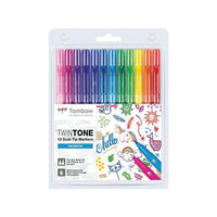 Tombow MONO Twin Tone Markers - Rainbow set of 12